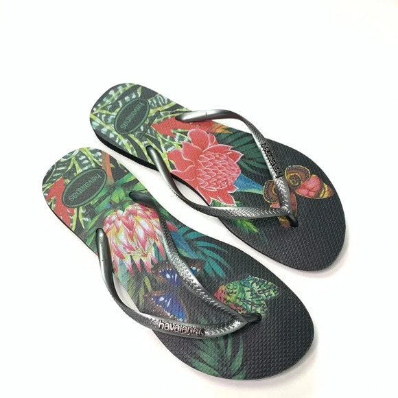 Havaianas metallic butterfly insole size 11/12 - Picture 2 of 7